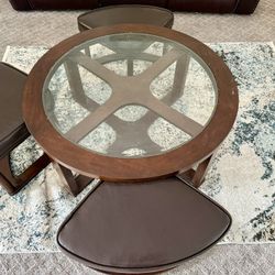 Bespoke Coffee Table With Pull Out Seating