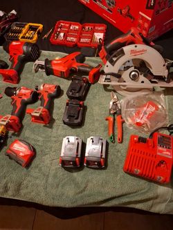 Milwaukee M18 Power Tool Bundle with Batteries