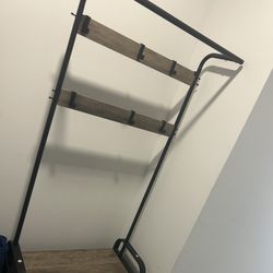 Coat Rack with Shoe Storage Bench