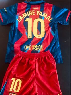 Kids Lamine Yamal Soccer Kit.