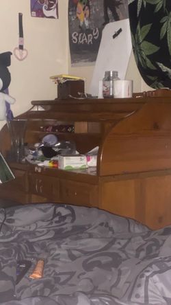 Wooden desk