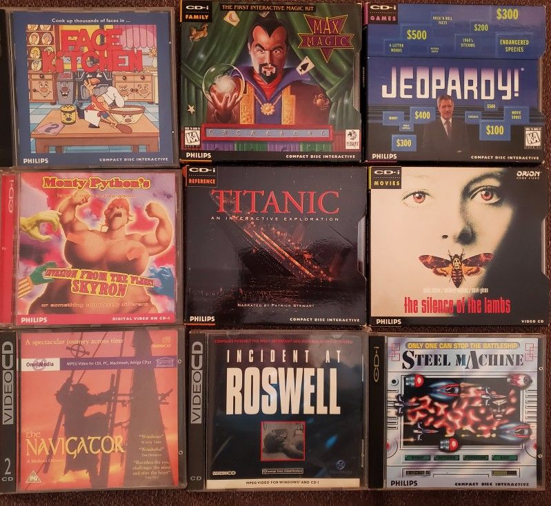 Phillips CD-I Compact Disc Interactives and Video CD's