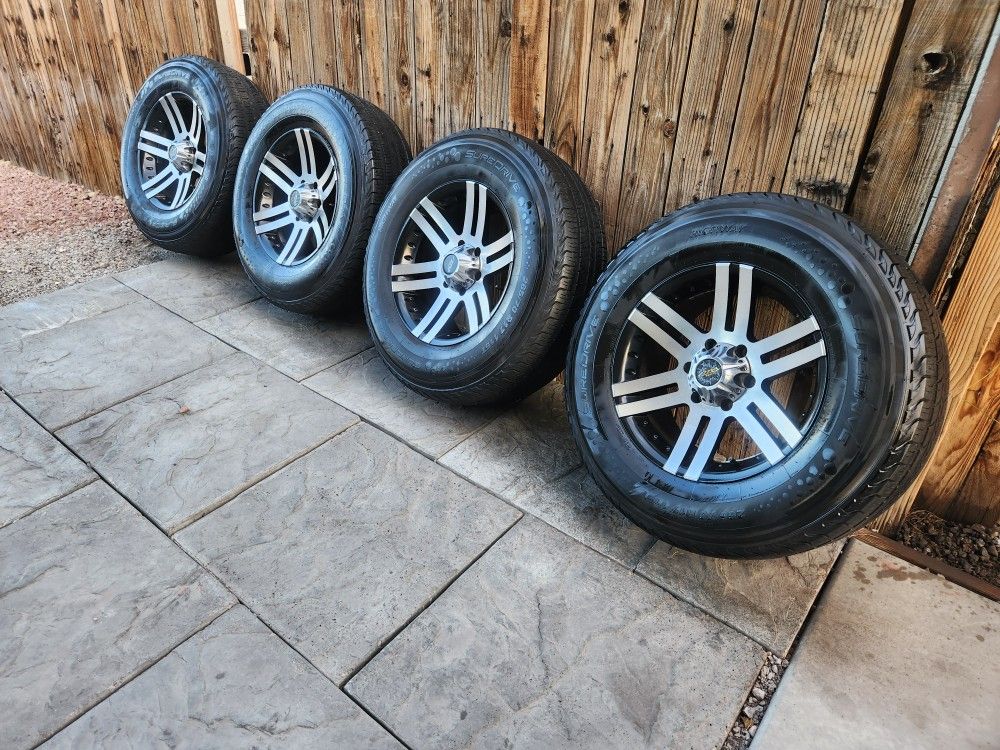 17 Inch Rims&tires 6 Lug For Toyotas &chevys 