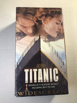 Titanic (VHS, 1998, 2-Tape Set) Leonardo Dicaprio Bill Paxton Kate Winslet
