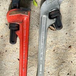 Two Rigid Pipe WrenchesExcellent Shape