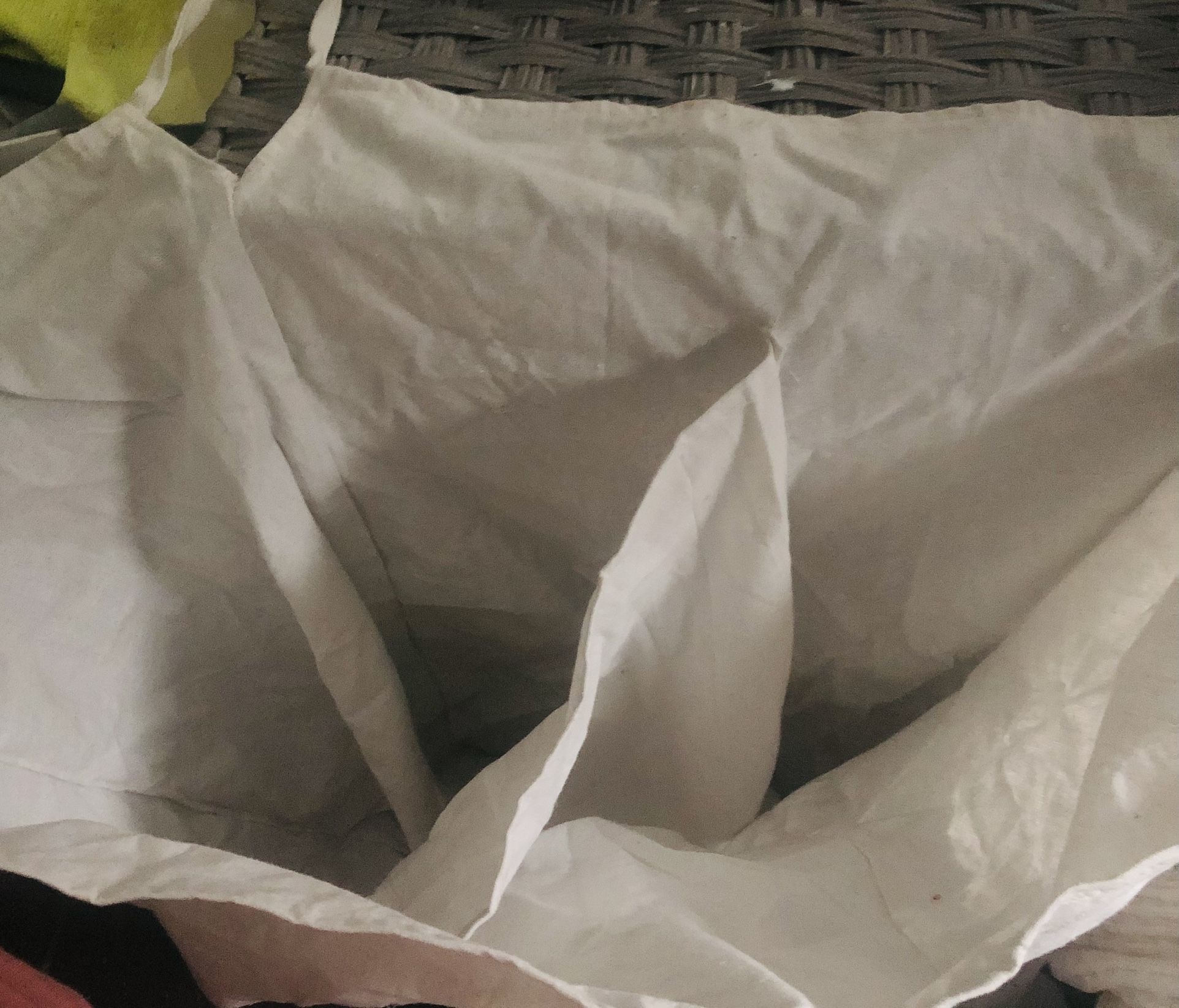 Two Section Light Weight  Cotton Laundry Bag . New