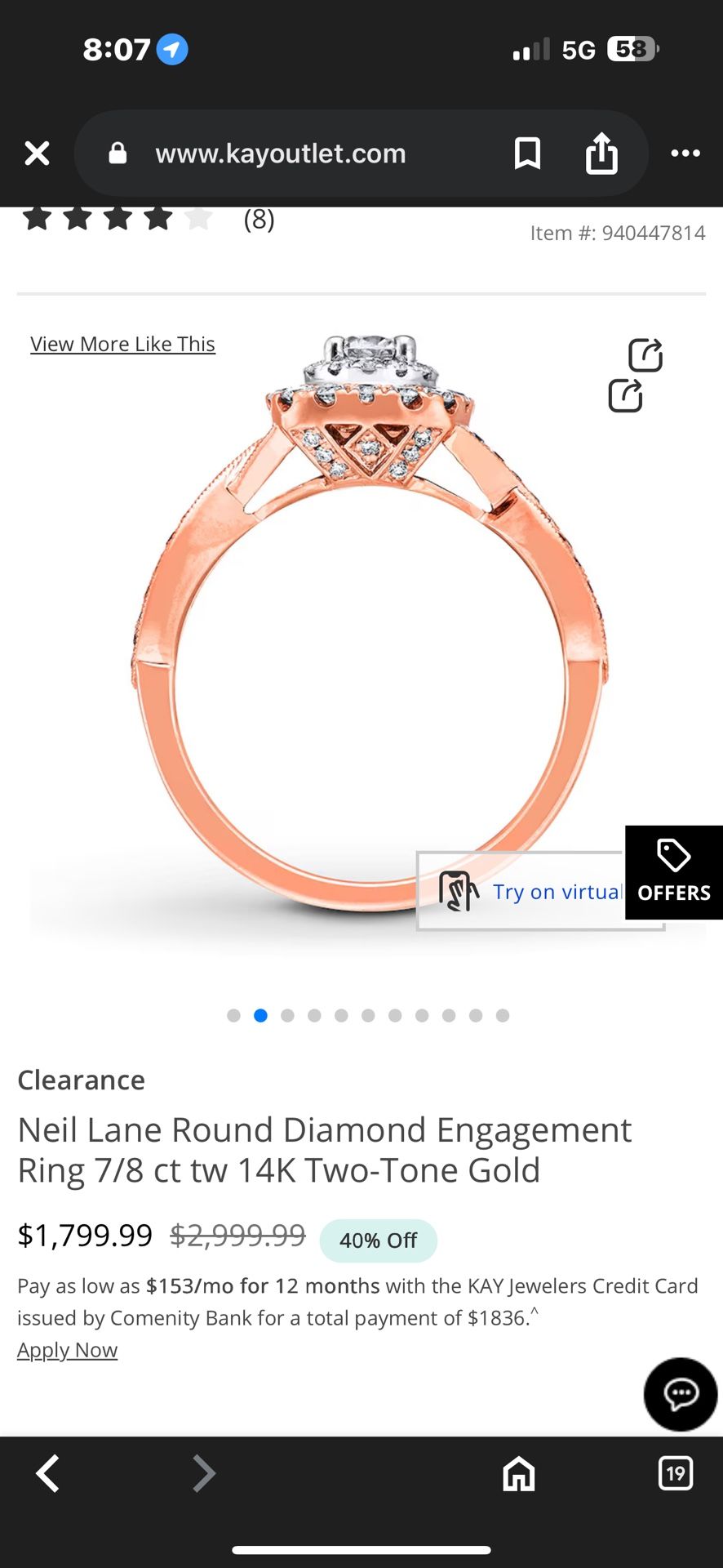Neil Lane Ring And LeVian Necklace