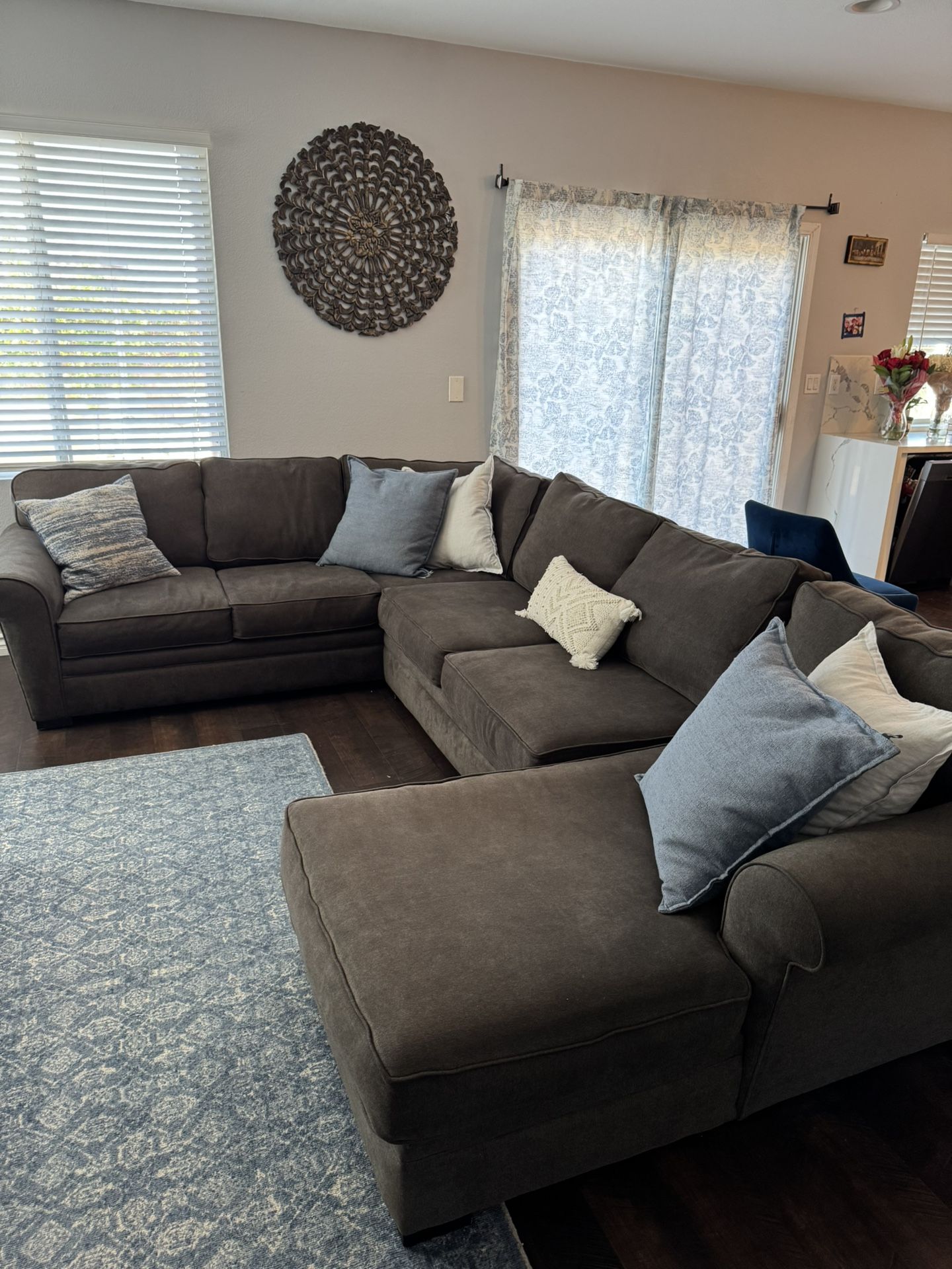 Living Spaces Sectional Couch 