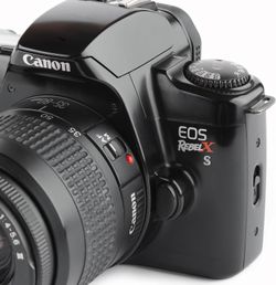 Canon EOS Rebel X 35mm Film Camera + Canon EF Autofocus Lens — Tested & Working
