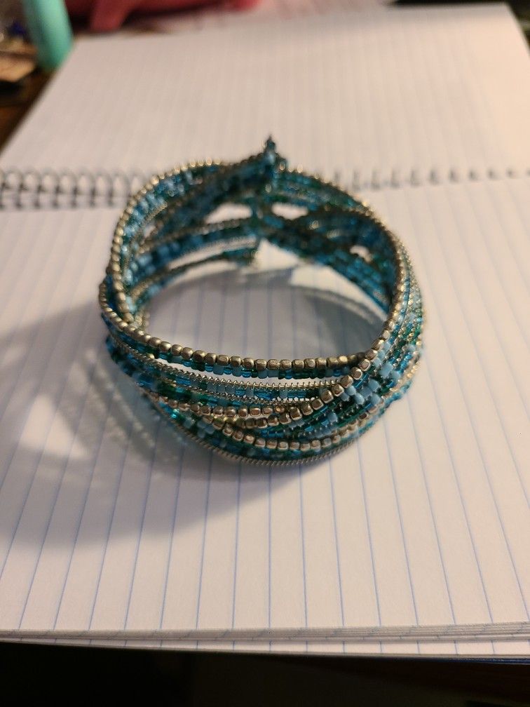 Turquoise Beaded Wrap Bracelet