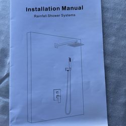 Rainfall shower head kit