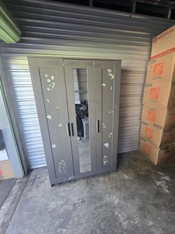 Grey IKEA "Brimnes" Wardrobe