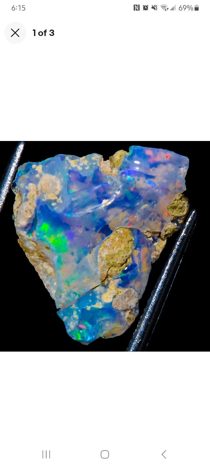 100% Natural Ethiopian Opal Rough Jumbo Fire Flash Gemstones 21x15x08mm 4.85Cts