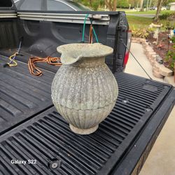 Vintage two piece garden pot