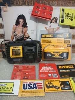 NEW DEWALT 20V XR BATTERY AND FAST CHARGER 