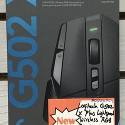 Logitech G502 X Plus LightSpeed Wireless RGB Gaming Mouse New 