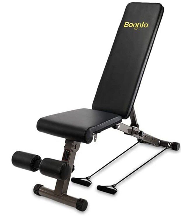 Bonnlo Weight Bench, Foldable/Adjustable Workout Exercise for Full Body  Workout Fitness Incline/Decline Strength Training 660 lbs Capacity for Sale  in Escondido, CA - OfferUp