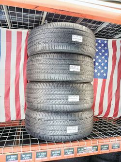✅ 4 NICE USED TIRES P265/50R20 BRIDGESTONE DUELER H/L ALL SEASON 265 50 20
