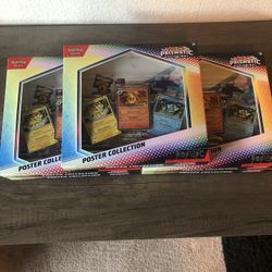 Pokemon Scarlet & Violet Prismatic Evolutions Poster Collection Box NEW SEALED