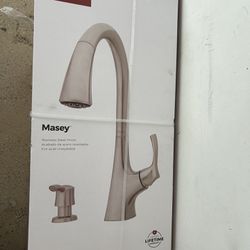 Pfister Masey Stainless Steel One Handle Pull-down Kitchen Faucet with Sprayer