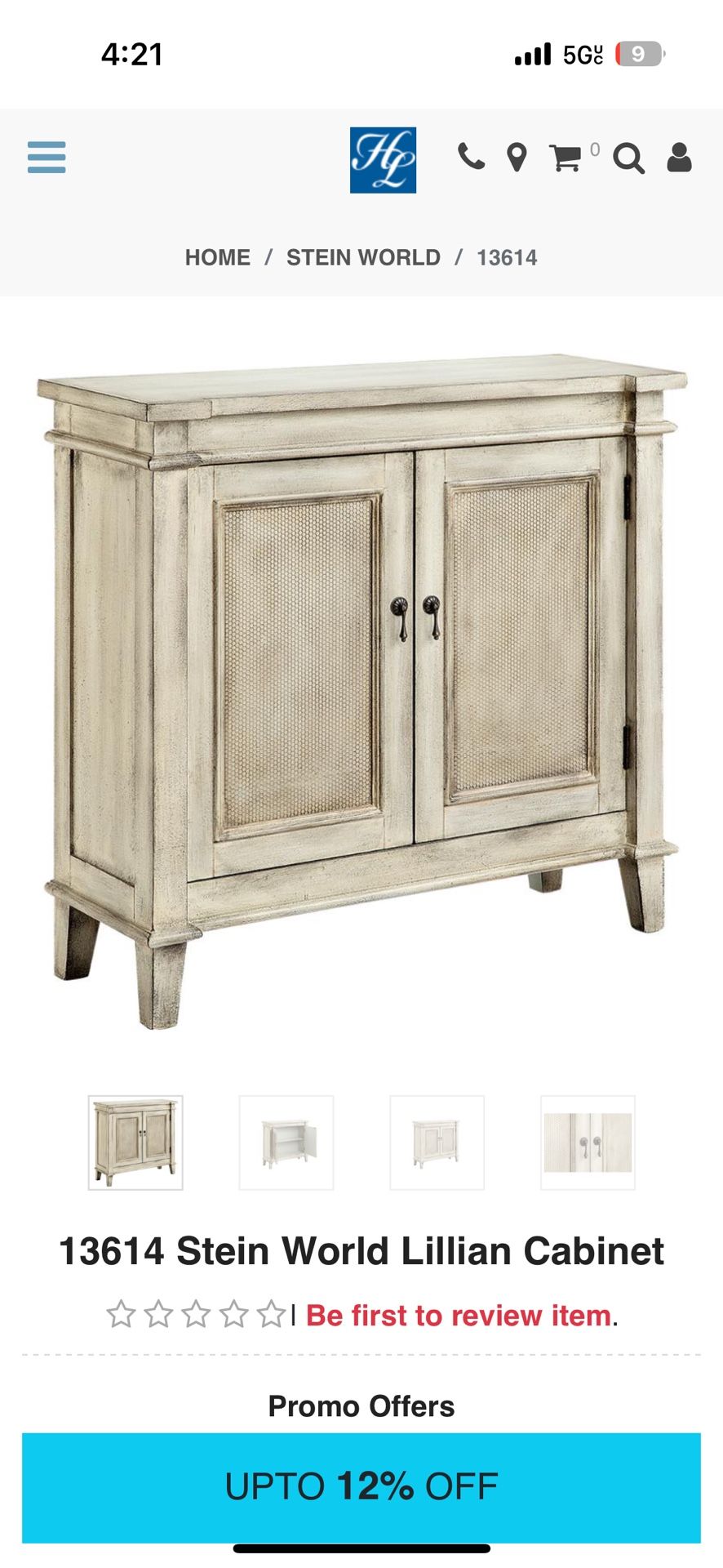 Stein World Lillian Cabinet 