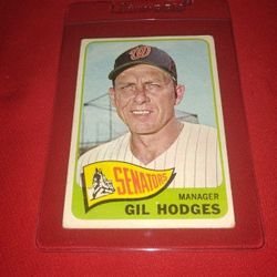 Vintage Old 1965 Gil Hodges Baseball Card  - Topps #99
