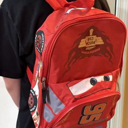 Disney Cars Lightning McQueen Full Size Backpack 