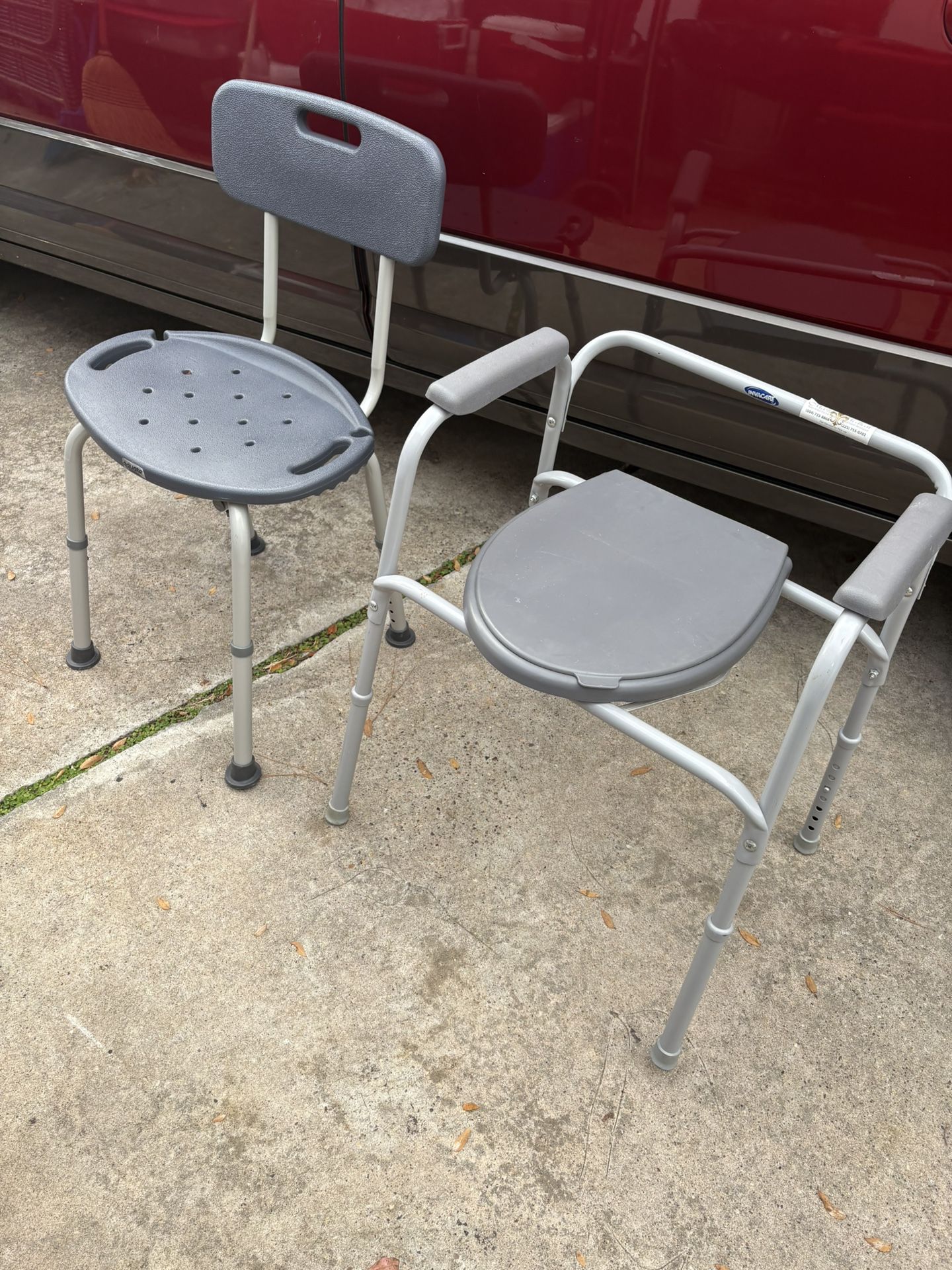 All in one bedside and shower chair