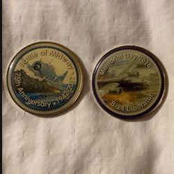 2017 And 2018 Air Force Commemorative Enameled Token
