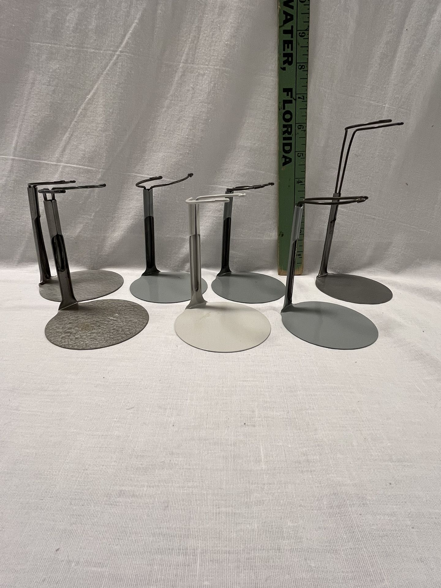 Metal Adjustable Doll Stands, Assorted Sized