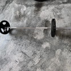 One Inch Weight Bar With Weights 