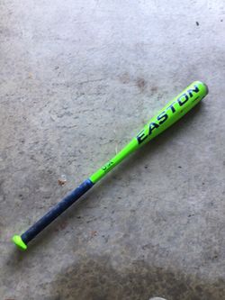 Green and blue Easton Typhoon youth baseball bat