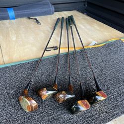 Vintage Wooden Golf Clubs
