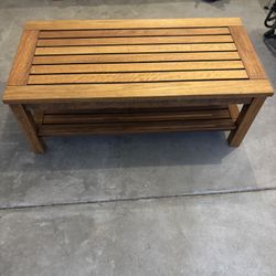 Pottery Barn Teak indoor/outdoor Coffee Table