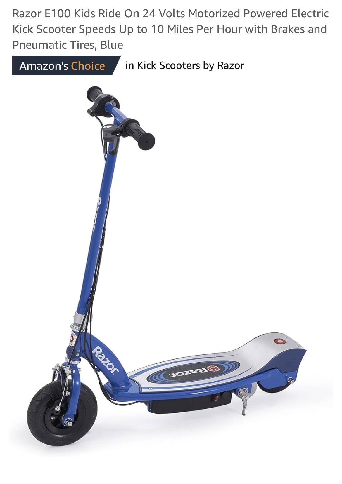 Razor Scooter Electric Up To 120lbs