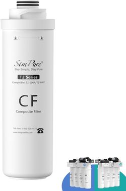 SimPure T2 Series CF Composite Filter Cartridge Replacement Countertop