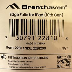 Brenthaven Edge Folio for 10th Generation iPad