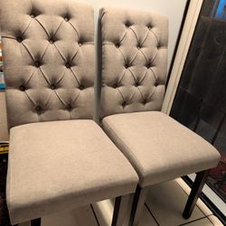 Dining Room Chairs Set Of 2 (Chair Covers Included) 