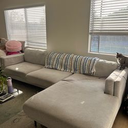 Gray L-Couch