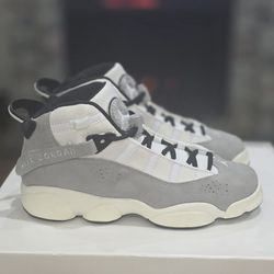 Nike Air Jordan 6 Rings Light Smoke Grey Black Sail White GS