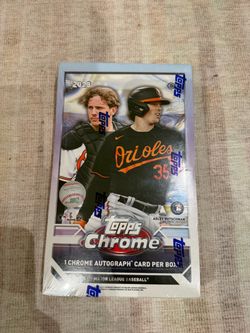 2023 Topps Chrome Baseball Hobby Box Sealed - 1 Auto Carroll Henderson