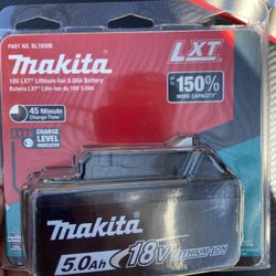 Makita 18V 5.0Ah Battery Unopened 