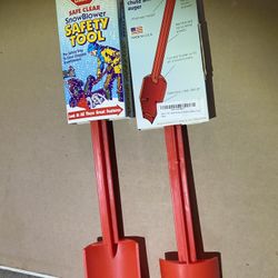 stens made in USA 2 Lot safety snow blower pick thrower clog tool accessory 