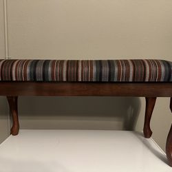 Bench/ottoman With Wood Legs