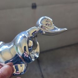 Angry duck hood ornament