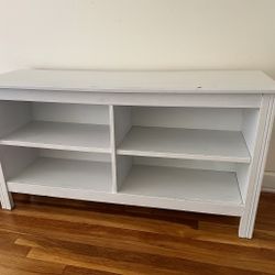 White IKEA TV stand 