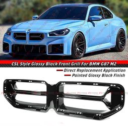 23-26 BMW G87 M2 CSL Style Gloss Black Front Upper Grills