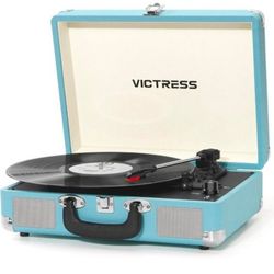 Blue Vinyl Player