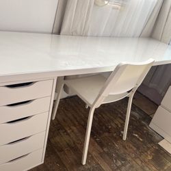 IKEA Alex Lagkapten Drawer Long Desk
