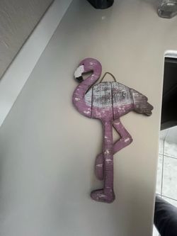 Hobby lobby pink wooden flamingo